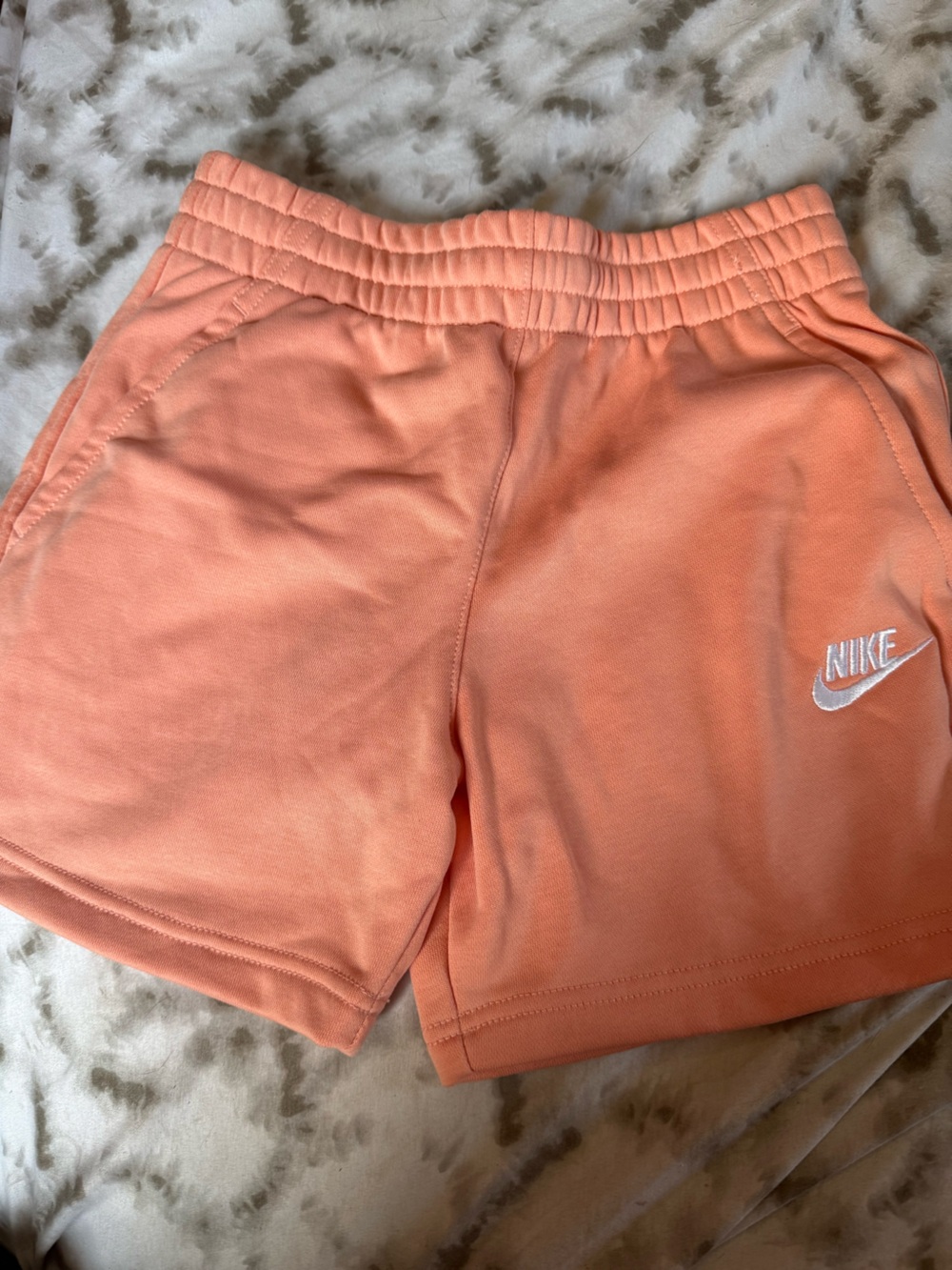 Nike Kids Peach/Coral Athletic Shorts